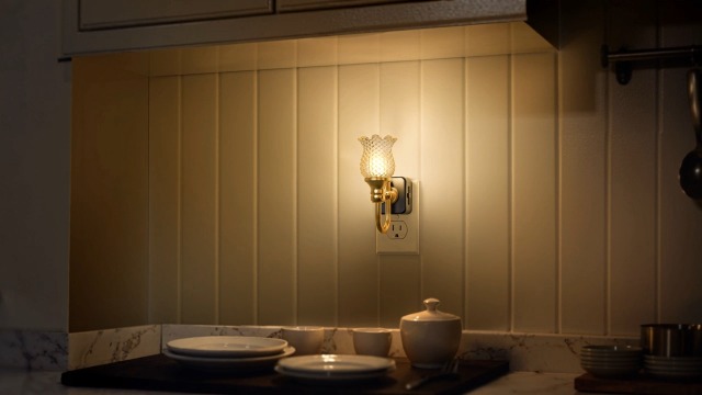 Image of DORESshop LED Night Light,Spot Flower Night Lights Plug into Wall,2 Pack
