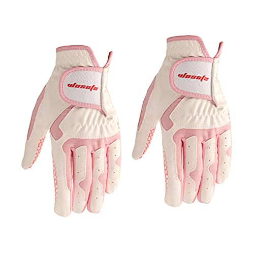 TOBBOMEY 1Pair Women Golf Gloves Breathable Hand Covers for Comfortable Golfing for Female Golfers Enhanced Grip Golfing Accessories for All Skill Levels