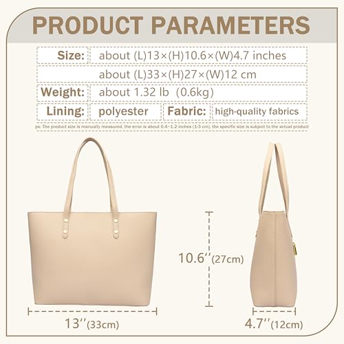 Image of FSD. WG Leather Purses and Handbags for Women Tote Shoulder Bag Satchel Handbag with Top Handles