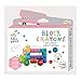 Produktbild Haku Yoka 6303084 Block Wachsmalkreiden-Set, Schulbus, Wachsmalsteine in kräftigen Farben, Wachmalstifte in Klemmbaustein-Form, ohne Abfärben, für Kinder ab 3 Jahren