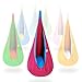 OUTREE Kids Pod Swing Seat 100% Cotton Child Hammock Chair for Indoor and Outdoor use (Pink and Blue)
