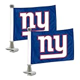 FANMATS 61875 New York Giants Ambassador Car Flags - 2 Pack Mini Auto Flags, 4in X...