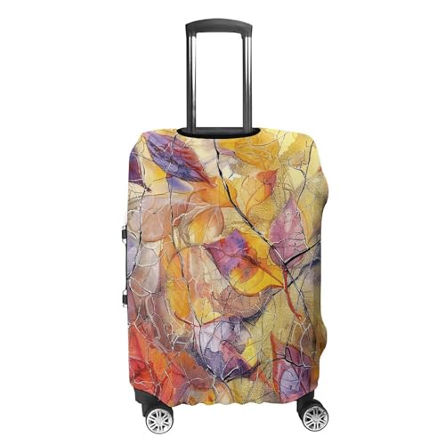 Travel Luggage Cover Spandex Suitcase Protector Washable Baggage Covers Flowers And Vines Elastic Scratch-Resistant Luggage Cover Protector Fits 18-32 Inch Luggage4