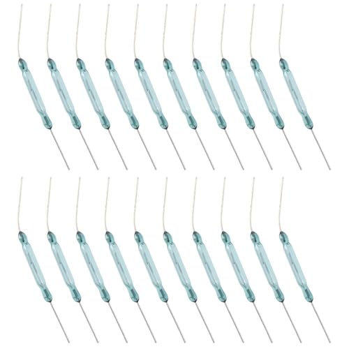 AllGIFT Interruptor de indução magnética eletromagnética 20 peças N/O fácil de instalar 2 mm x 14 mm