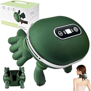 4D NackenmassagegeräT, MassagegeräT Nacken, RüCkenmassagegeräT Massagemeister Mit 3 Massagestufen 2 Temperaturstufen, Elektrische MassagegeräTe mit WäRme, MassagegeräT füR Schultern, Nacken, RüCken