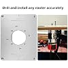 Aluminum Alloy Router Table Insert Plate with Insertion and Install Screws