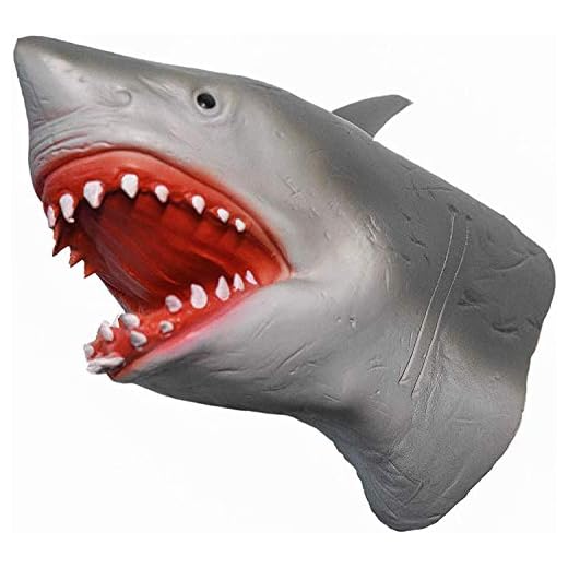 Yolococa Shark Hand Puppet Realistic Latex Animal Hand Puppets for Children Instagram Toys