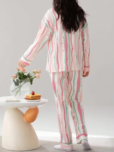 Image of LITZO Womens Korean Night Dress || Pyjama Set ||Korean Nightsuit || Women Nightwear ||Round Neck Half Sleeve Nightsuit || Loungewear || Everyday Nightdress (L-221-227)
