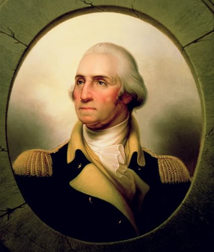Affiche Toile Portrait de George Washington Rembrandt Peale 60x90