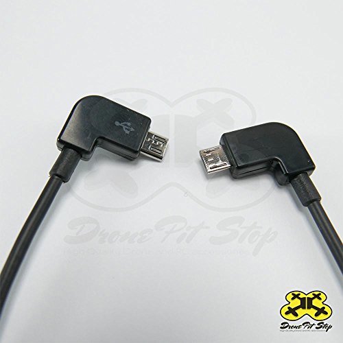 Drone Pit Stop - Micro USB to Micro USB Cable for DJI Mavic Pro, DJI Mavic Air, DJI Mavic 2 Pro Zoom, DJI Spark and Mavic Mini Transmitters (Micro USB)