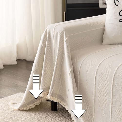 Housse de canapé réversible en chenille élastique et antidérapante - 5