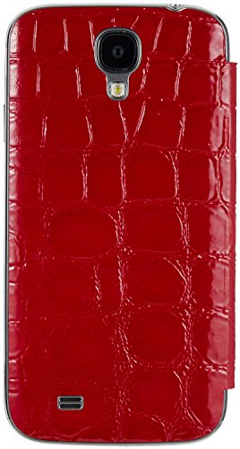 Anymode Samsung Galaxy S4 Me-in Mirror Flip Cover Folio Case (Red Crocodile)