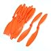 10Pcs 8 x 4.5R Two Vanes CW CCW Propellers w Locating Rings for Plane
