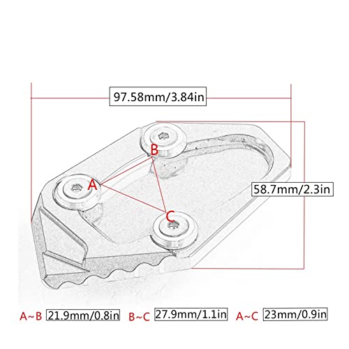 Plaque Béquille R3 MT03 Agrandisseur Support Latéral CNC Haute Précision - 2