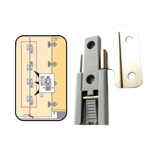 Charnière pour armoire à deux volets pliants pour optimiser l'espace - 4