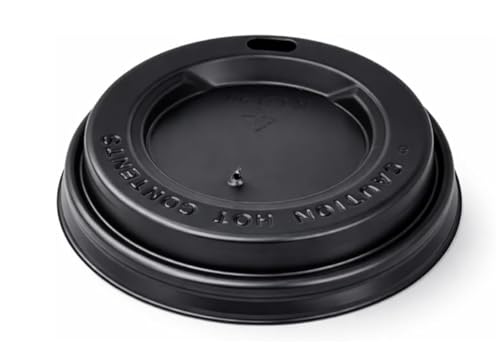 Commerline 100 tazas de café desechables de 90 mm de diámetro, de cartón, vasos de papel para llevar, vasos para café, vasos de papel duro, vasos desechables, vasos para café y té