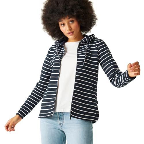 Regatta Damen Women's Bayletta Full Zip Hoody Fleece, Navy/White, 46