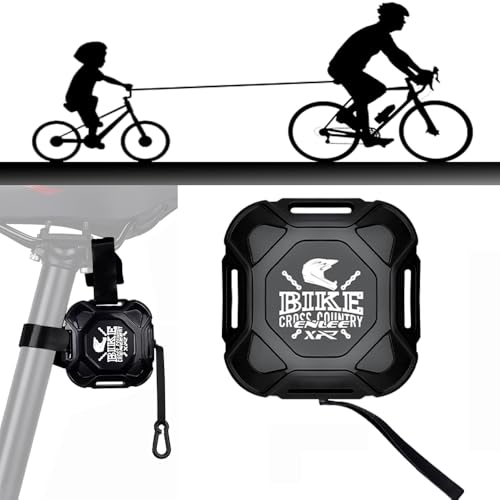 Cuerda de remolque para bicicleta para niños, ayuda para tirar de bicicleta para niños, cuerda retráctil para la familia al aire libre, se adapta a todas las bicicletas, carga de tracción de hasta 100