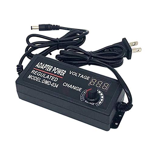 Henniu Adaptador ajustável de tensão variável de carga 3V-12V 5A controlador de velocidade tipo univ