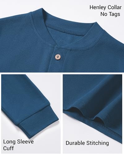 Boys Henley Long Sleeve Shirts Cotton T-Shirts for Boy Spring Fall Winter Kids Casual Basic Tee Tops 7-14 Years4