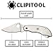 Spyderco ClipiTool Multi-Functional Stainless Steel Utility Pocket Knife with 2