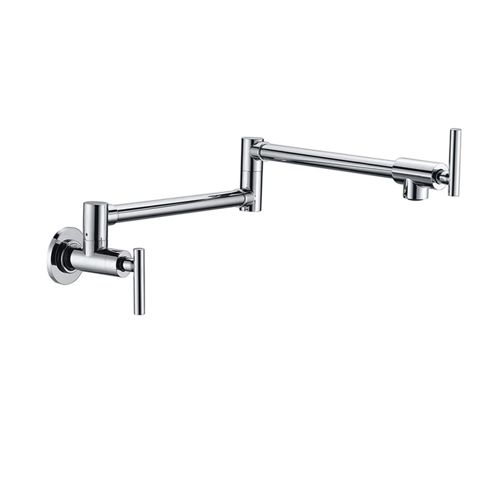 Gold Brass Pot Filler Tap Tap Cucina Rubinetto Singolo Freddo Freddo Solo Rubinetto Ruota Pieghevole Bustina Chrome Lavello Tap Montata a Parete - Rubinetto da Cucina(Polished Gold C)