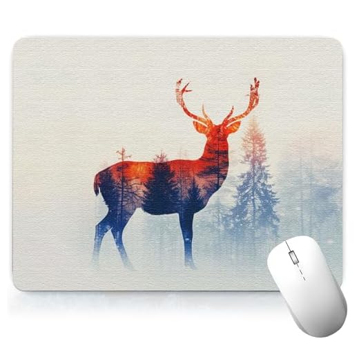 Leather Animal Desk Pad, Colorful Art Mouse Pad Computer Keyboard Gaming Mousepad Waterproof Desktop Protector & Cover, Decorative PU Leather Laptop Mouse Mat Office Decor 7.87 x 9.84 inch A10
