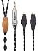 KK Cable KTH-O.F Compatible Audio Upgrade Cable Replacement for HD580, HD600, HD650 etc. Headphones, 2.5mm Trrs Balanced Male Plug. Audio Upgrade Cable. KTH-O.F