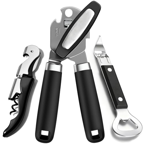 3-Piece Stainless Steel Opener Set for Cans, Bottles & Wine - $6.97