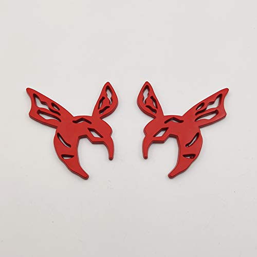 Emblemas de coche de metal rojo estilo abeja para personalizar tuning 2