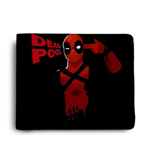 Image of ShopMantra Deadpool Boys Wallet | Slim Bifold Faux Leather Purse | Superhero Wallet for Teens | Popular Gift Choice