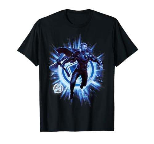 Marvel Avengers Endgame Thor Blast Poster Graphic T-Shirt T-Shirt