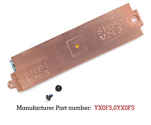 M.2 2280 Nvme Ssd Heatsink Cover Hard Drive Heat Shield Thermal Bracket Yx0F3 0Yx0F3 For Dell Gaming G3 15 3500, Dell G5 15 5500, Dell G5 Se 5505 15.6" Laptop Heatsink Bracket Caddy #TOP1
