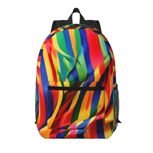 Sac à dos de voyage portable anti-stress multi-poches de 43,2 cm noir et blanc