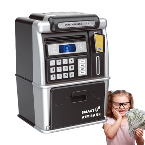 Hucha electrónica infantil para evitar pérdidas de monedas enseñando a guardar dinero con clave 2