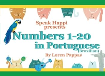 Paperback Numbers 1-20 in Portuguese: Brazilian Portuguese for Beginners Book