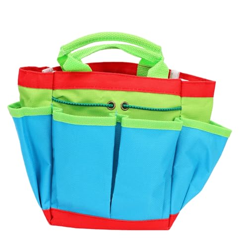 Jiawu Kids Gardener Tool Set, Child Safe Complete Kit Children Gardening Tools, Toddler Gardening Set with 4 Tools 1 Watering Can 1 Apron Storage Bag 2 Gloves 7 Accessories for - Image 7