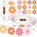 1200 PCS Boho Daisy Stickers Flowers Stickers Retro Daisy Decals 60s 70s Party Favors Scrapbook Cups Gift Birthday Decor Teacher Reward School Supplies Incentives