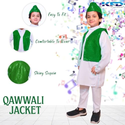 Image of Kaku Fancy Dresses Qawwali Jacket For Dance Costume /Qwwali Dance Fancy Dress Jacket for Kids