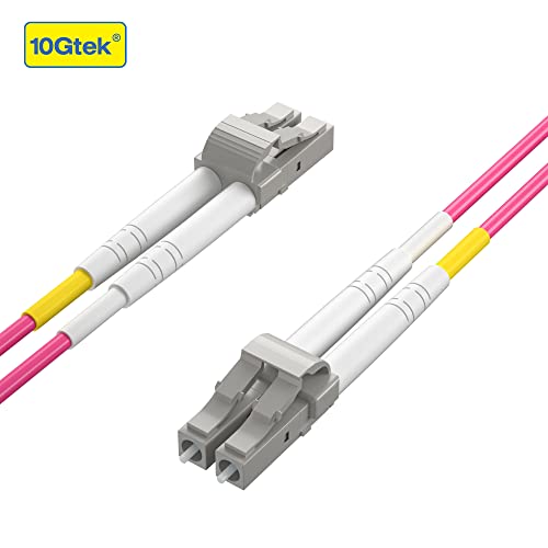 Image of 10Gtek Fiber Patch Cable - ๐๐ ๐๐ผ ๐๐ ๐ข๐ ๐ฐ 10Gb /Gigabit Multi-Mode Jumper Duplex 50 /125ฮผm LSZH Fiber Optic Cord for SFP Transceiver, Magenta, 12-Meter(39.4ft)