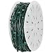 Holiday Lighting Outlet C9 Christmas Stringer Bulk, Candelabra Base (E17), SPT-1 7 Amp wiring, 1000' Reel (Green, 12" Spacing)