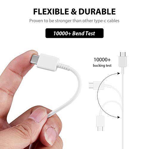 Works Pro Usb-C Charging Transfer Cable For Zte Axon 10S Pro 5G! (White 3.3Ft) #TOP3