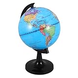 PRETYZOOM Interaktiver Schülerglobus Tischglobus 14,2cm Kunststoff Politisch Präzise Grenzen Montessori Lehrmittel Schulzubehör Geografieunterricht Büro Dekoration