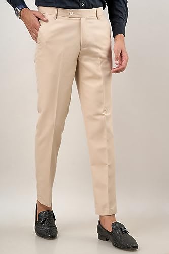 Image of VX9 Men's Formal Trousers, Smart Office & Business Wear, Classic Fit