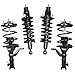 OREDY Full Set Front Rear Complete Struts Assembly Shock Struts Coil Spring Replacement for Honda Civic 2001 2002 2003 2004 2005 1.3L 1.7L # 11641 11642 15381 15382 171433 171434 171340R 171340L