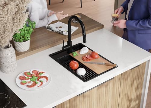 Évier cuisine en granit compact pour aménagement studio moderne - 4