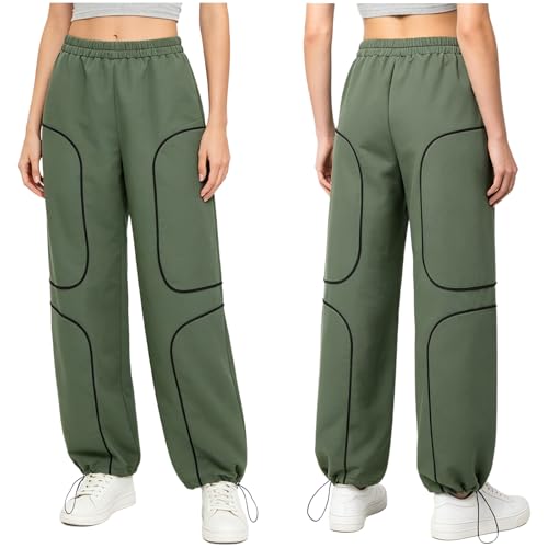 Pantalon taille élastique femme imperméable à jambes larges