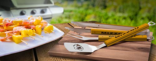 YouTheFan-9028611-NCAA-Missouri-Tigers-Spirit-Series-3-Piece-BBQ-Set-22-x-9-Team-Colors