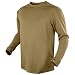 Condor Outdoor Maxfort Long Sleeve Shirt Performance Training Top (Medium, Tan)