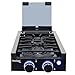 RecPro RV Built In Gas Cooktop | 2 Burner or 3 Burner | RV Cooktop Stove | 6,500 and 8,000 BTU Burners | Cover Included (Black, 2-Burner)